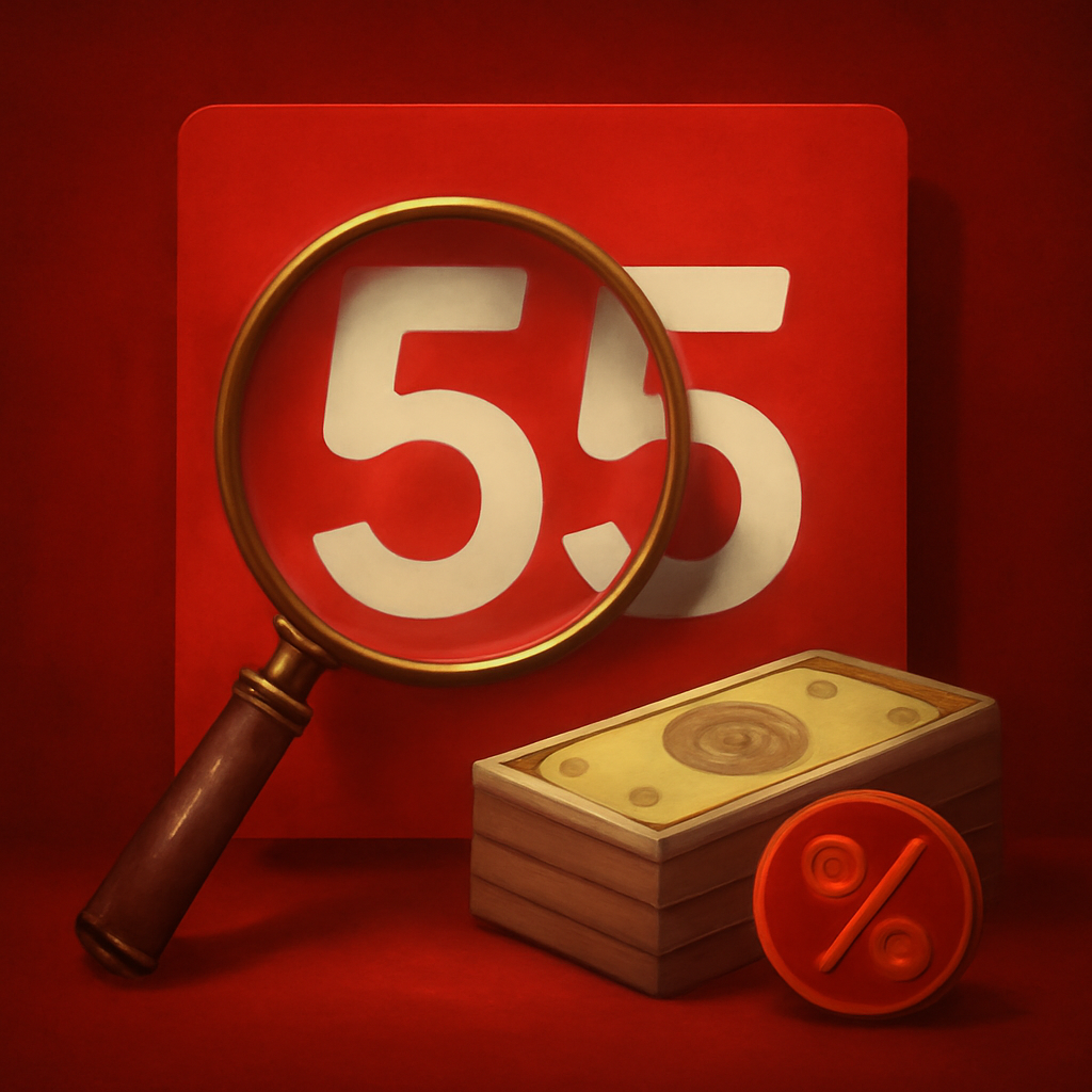 An informative badge about the safety of the 55 Club app on Android.