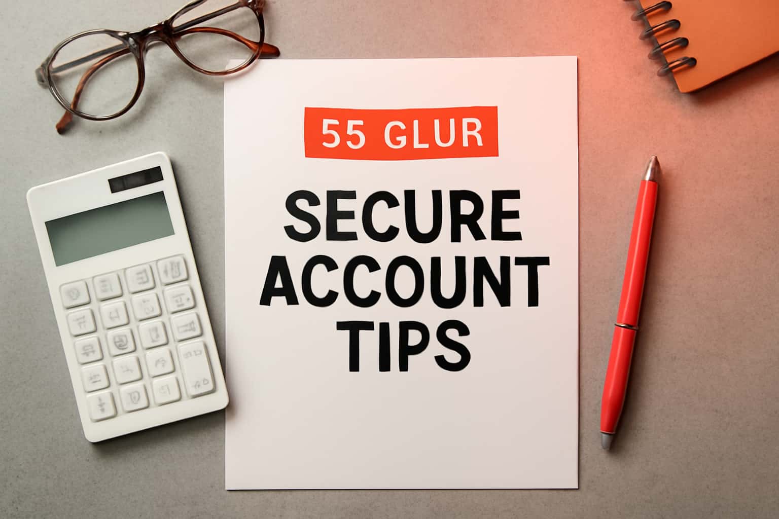 An informative graphic illustrating tips for securing a 55 Club account.