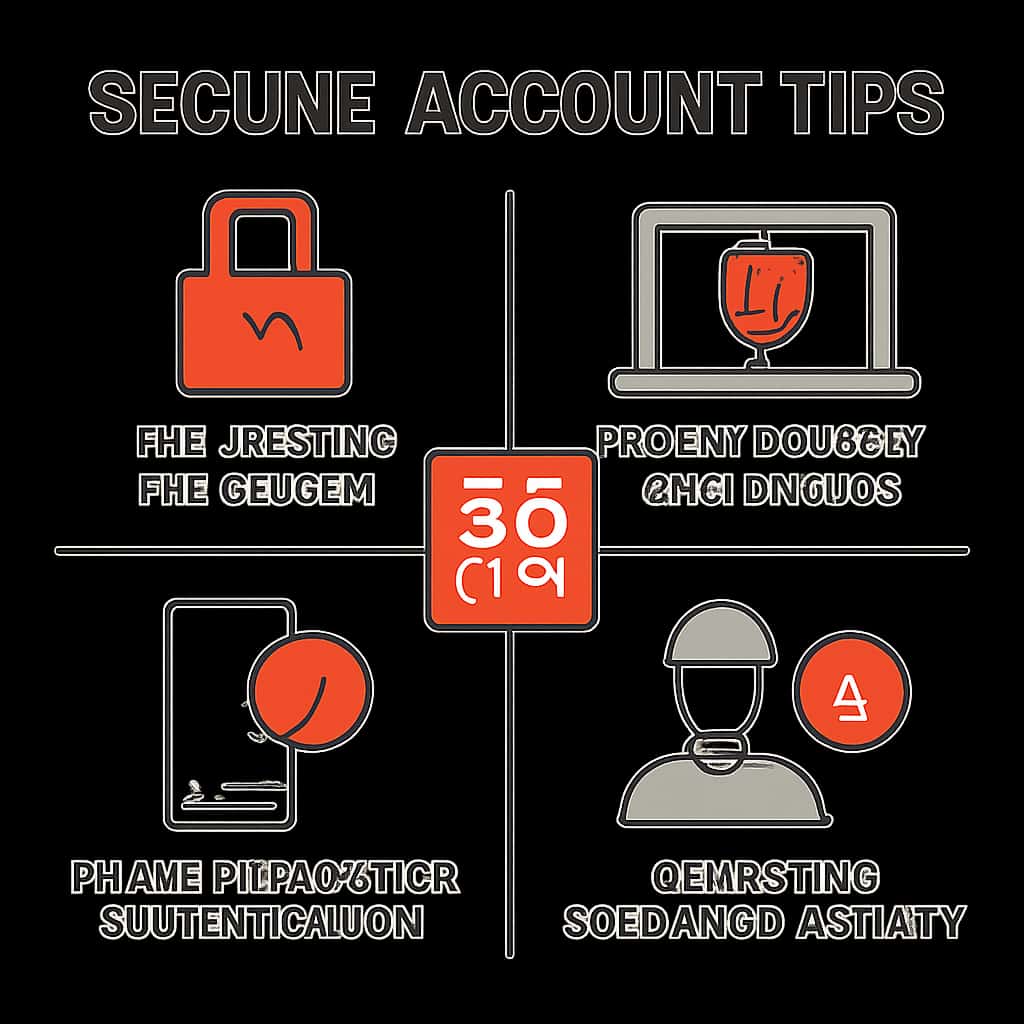 An educational illustration on securing your 55 Club account.