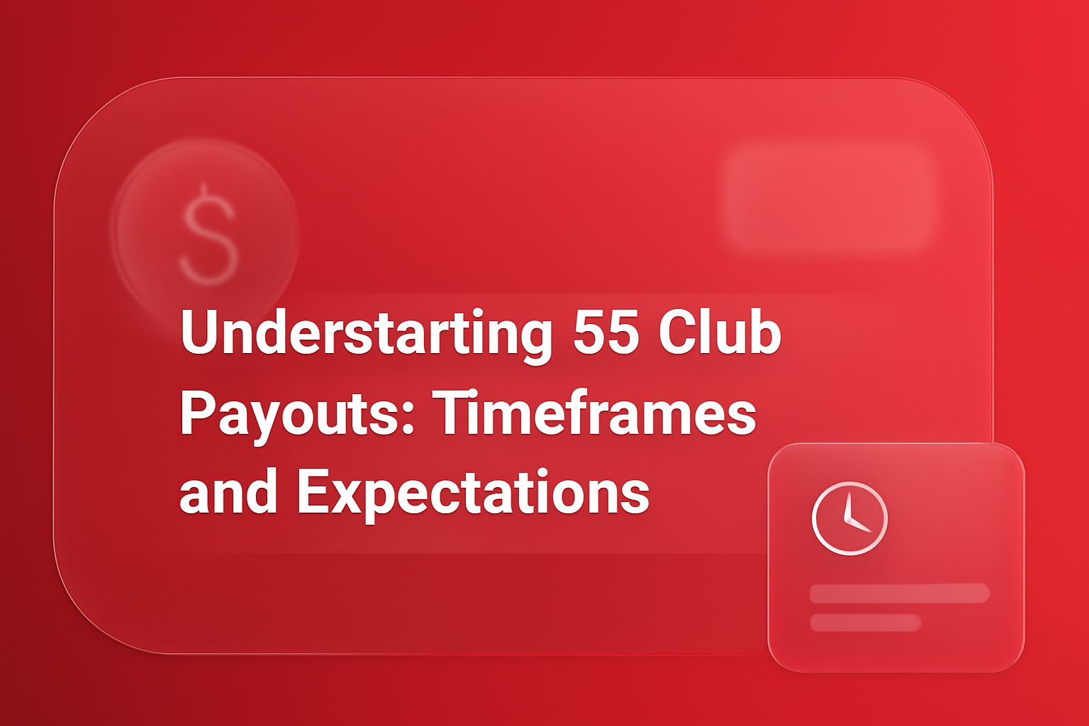 An informational graphic illustrating the process of fixing login issues for the 55 Club platform.