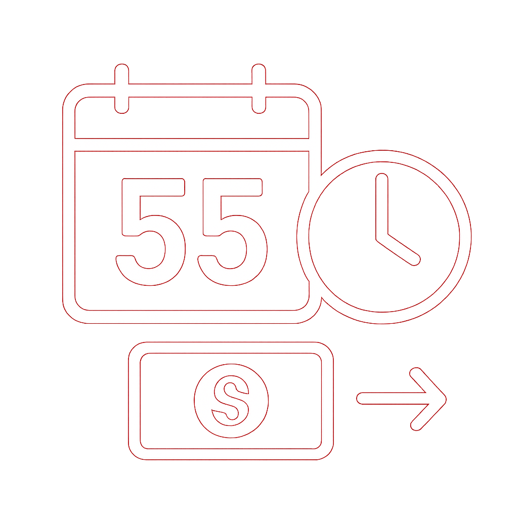 An icon representing security for the 55 Club account.